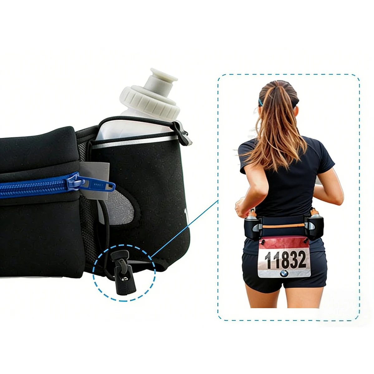 Cinturón táctico con bolsillo hydration unisex outdoor - imagen 5