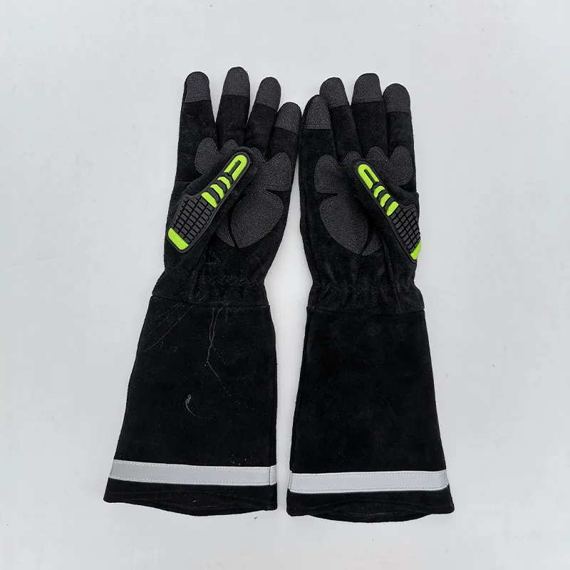 Guantes protección serpientes cuero vacuno resistente pinchazos - imagen 3