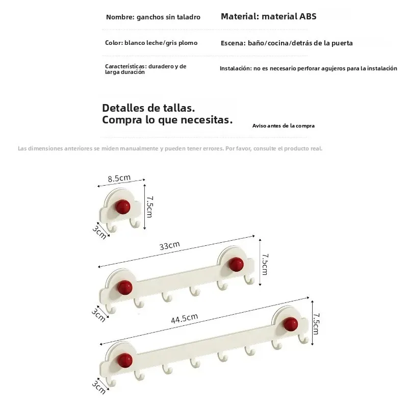 Gancho ventosa baño diseño dopamina sin perforaciones para llaves - imagen 3
