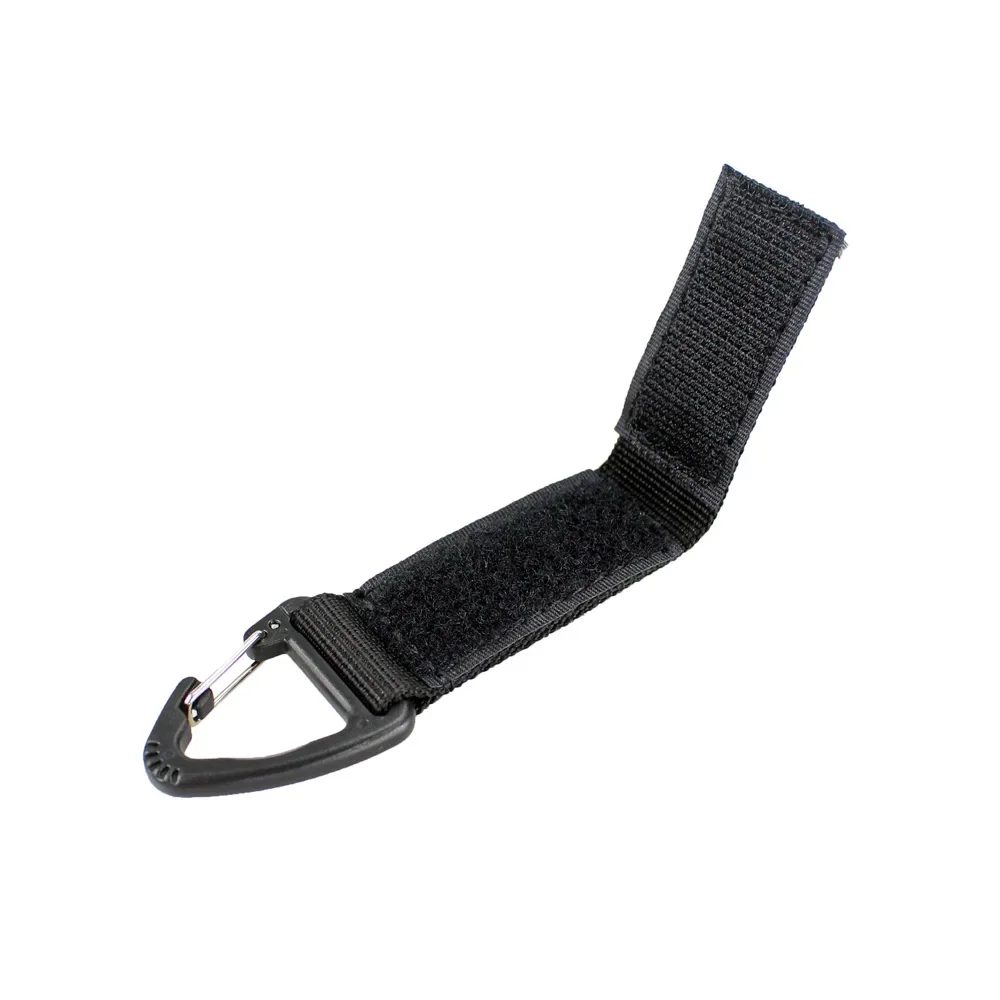 Cinturón MOLLE táctico de nylon con mosquetón y llavero - imagen 3