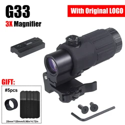 Mira telescópica G45 5X + G33/G43 con lupa lateral Picatinny
