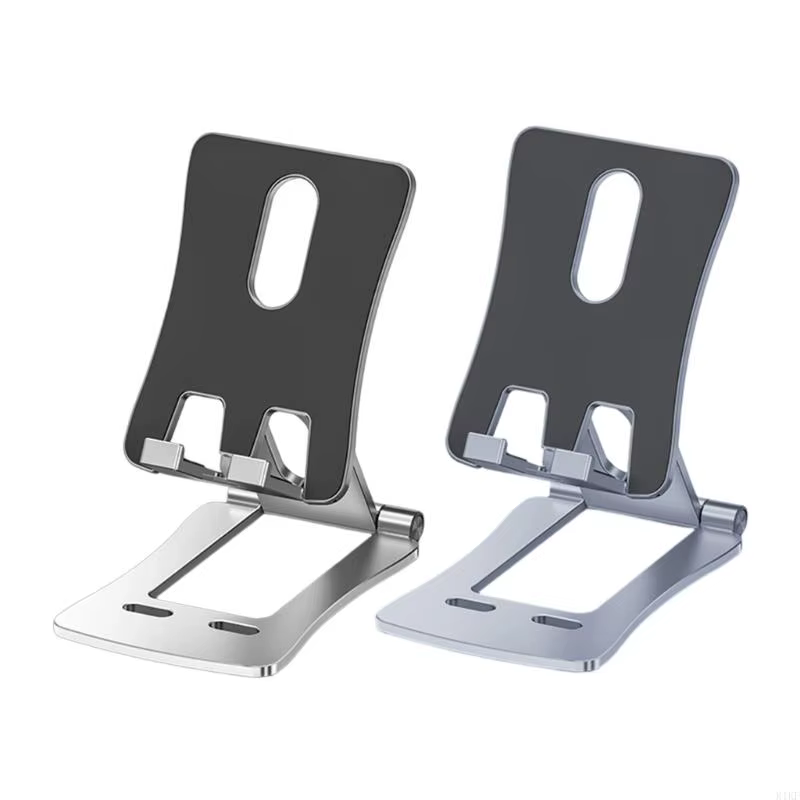Soporte plegable de teléfono aluminio: ajuste de altura e inclinación
