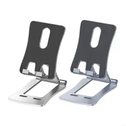 Soporte plegable de teléfono aluminio: ajuste de altura e inclinación