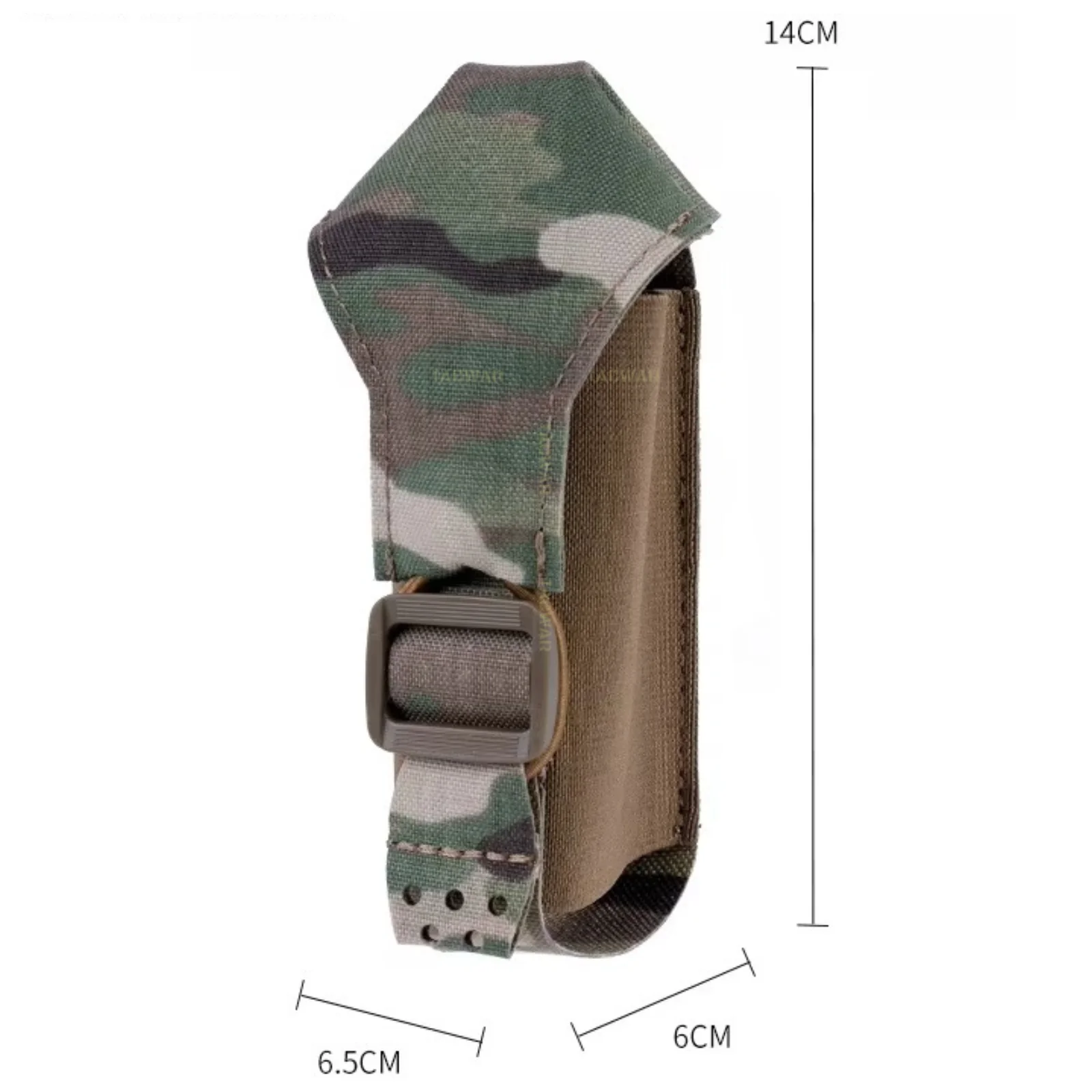 Bolsa táctica porta granadas de humo V2 para cinturón MOLLE - imagen 2