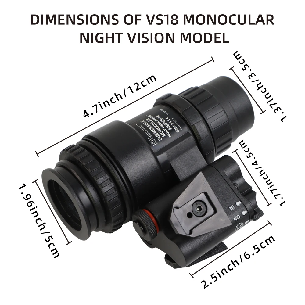 PVS-18 réplica gafas visión nocturna 1:1 para coleccionistas - imagen 3