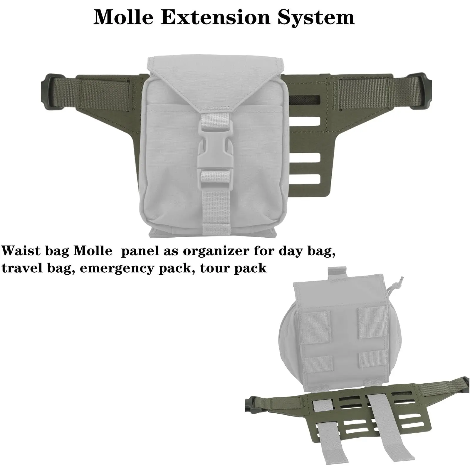 Bolsa porta cargadores Molle táctica para bandolera riñonera Airsoft