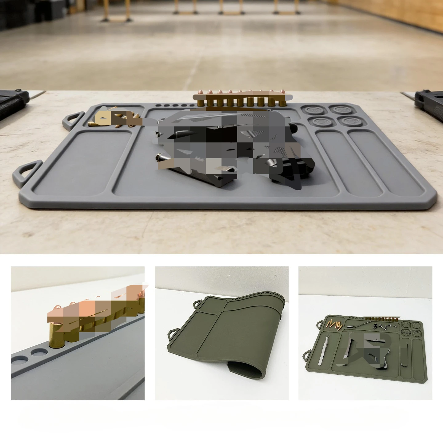 Alfombrilla táctica de limpieza de armas, magnética e impermeable - imagen 3
