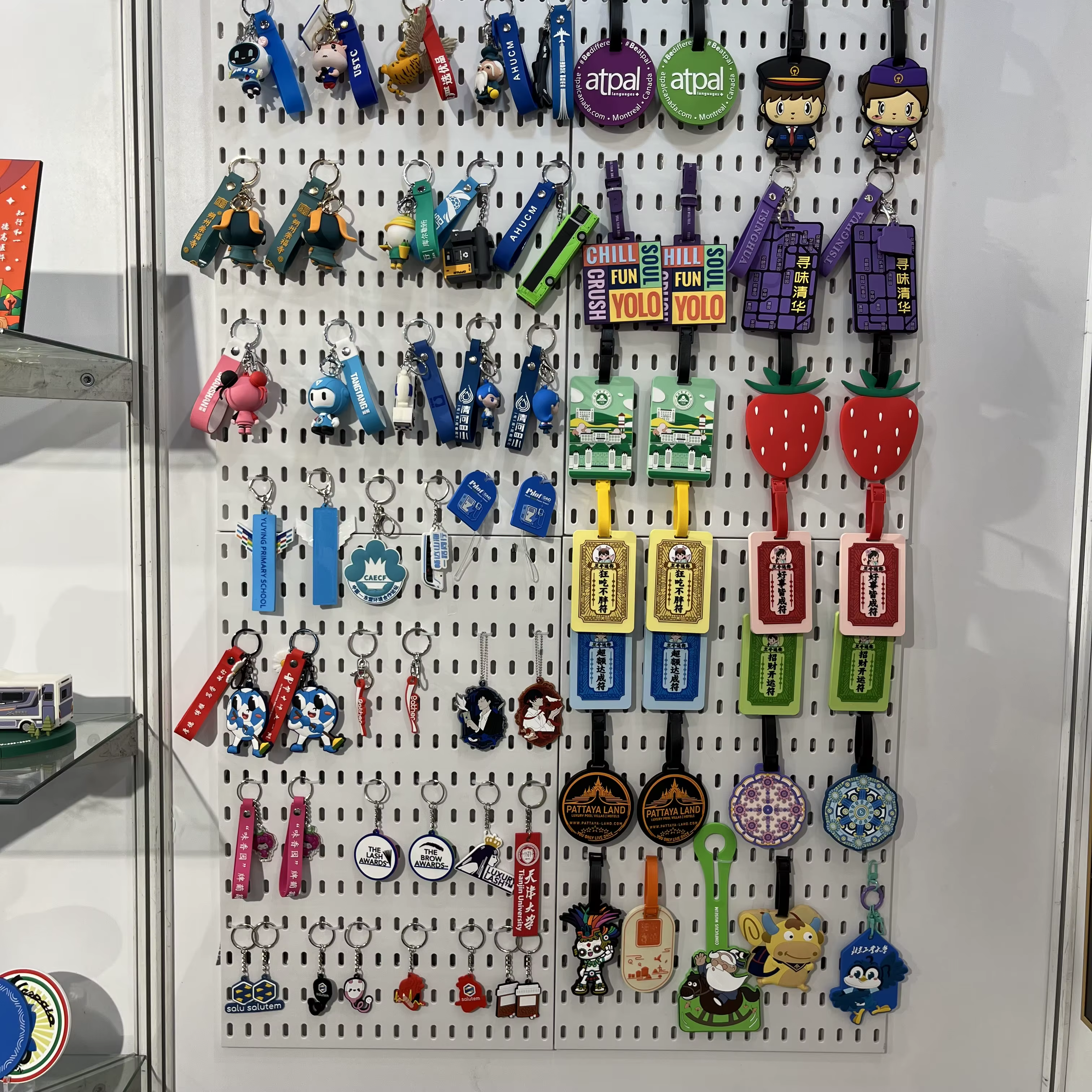 Llaveros tácticos PVC personalizados con logotipo, regalo promocional