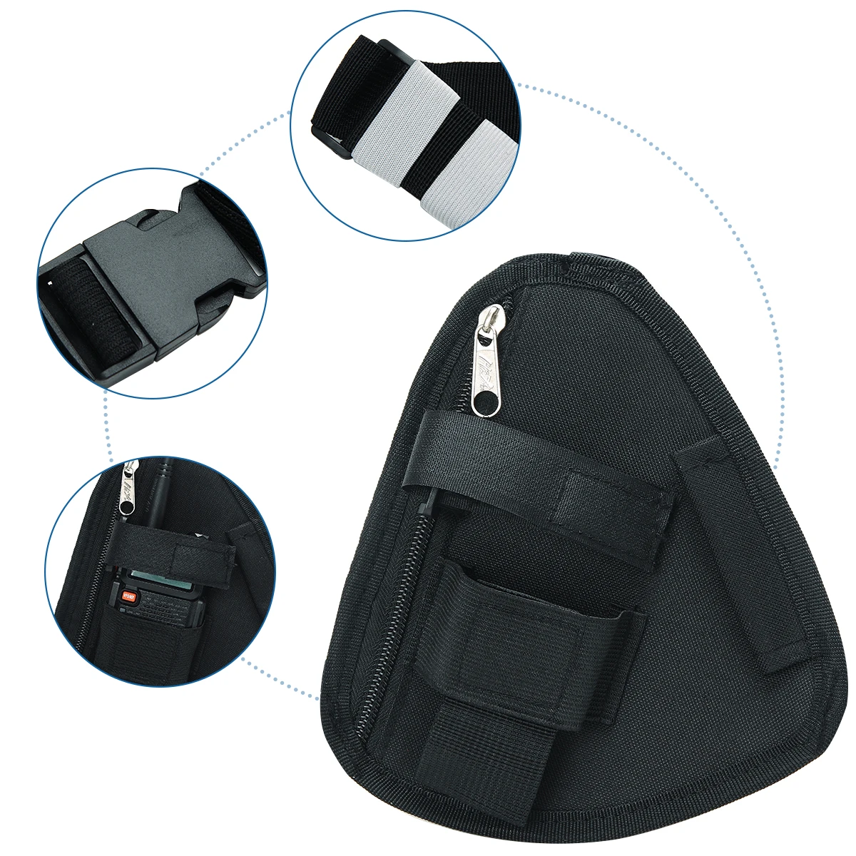 Baofeng UV-5R arnés táctico pecho porta radio – MOLLE compatible - imagen 3