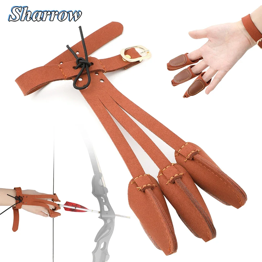 Guante de caza ergonomico para arco recurvo - Protector de arqueria