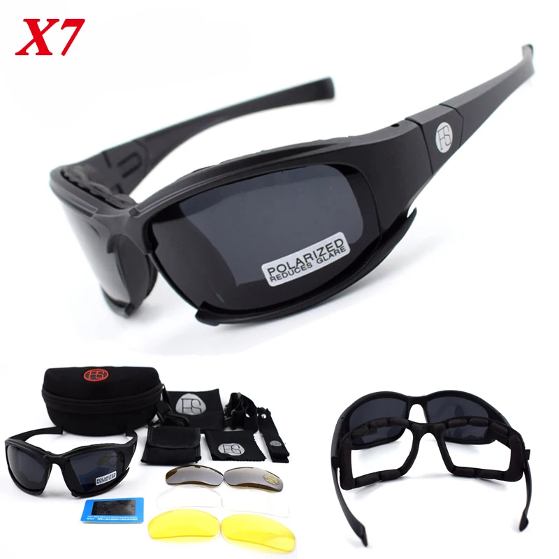 Gafas tácticas deportivas UV400 para exterior, montañismo y tiro - imagen 5