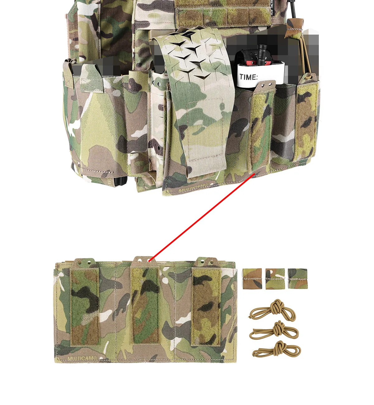PEW TACTICAL bolsa táctica MOLLE elástica para cargadores - imagen 3