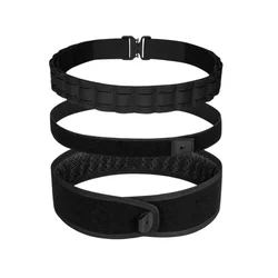 Cinturón táctico MOLLE corte láser – Hebilla liberación rápida, soporte lumbar