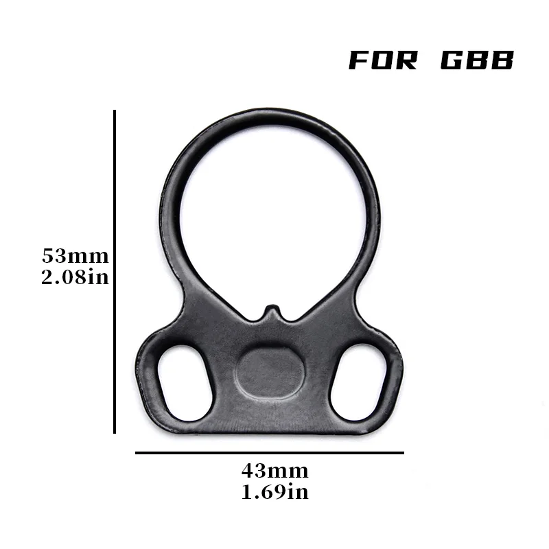 AEG Hebilla QD de metal anilla redonda mariposa para Airsoft - imagen 3