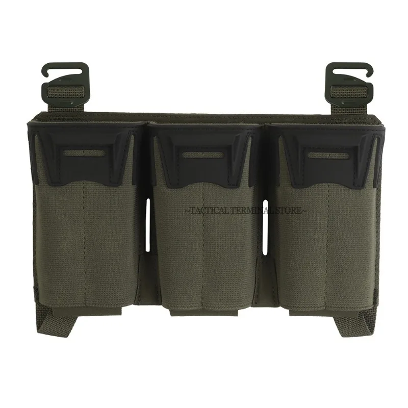 Triple Mag bolsa táctica para cargadores Glock extendidos frontal