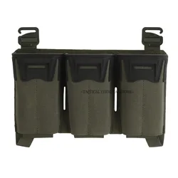 Triple Mag bolsa táctica para cargadores Glock extendidos frontal