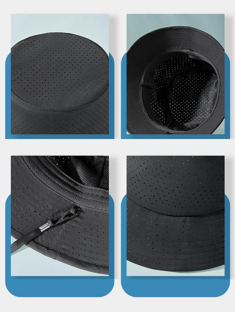 Vista de diferentes ángulos del sombrero
