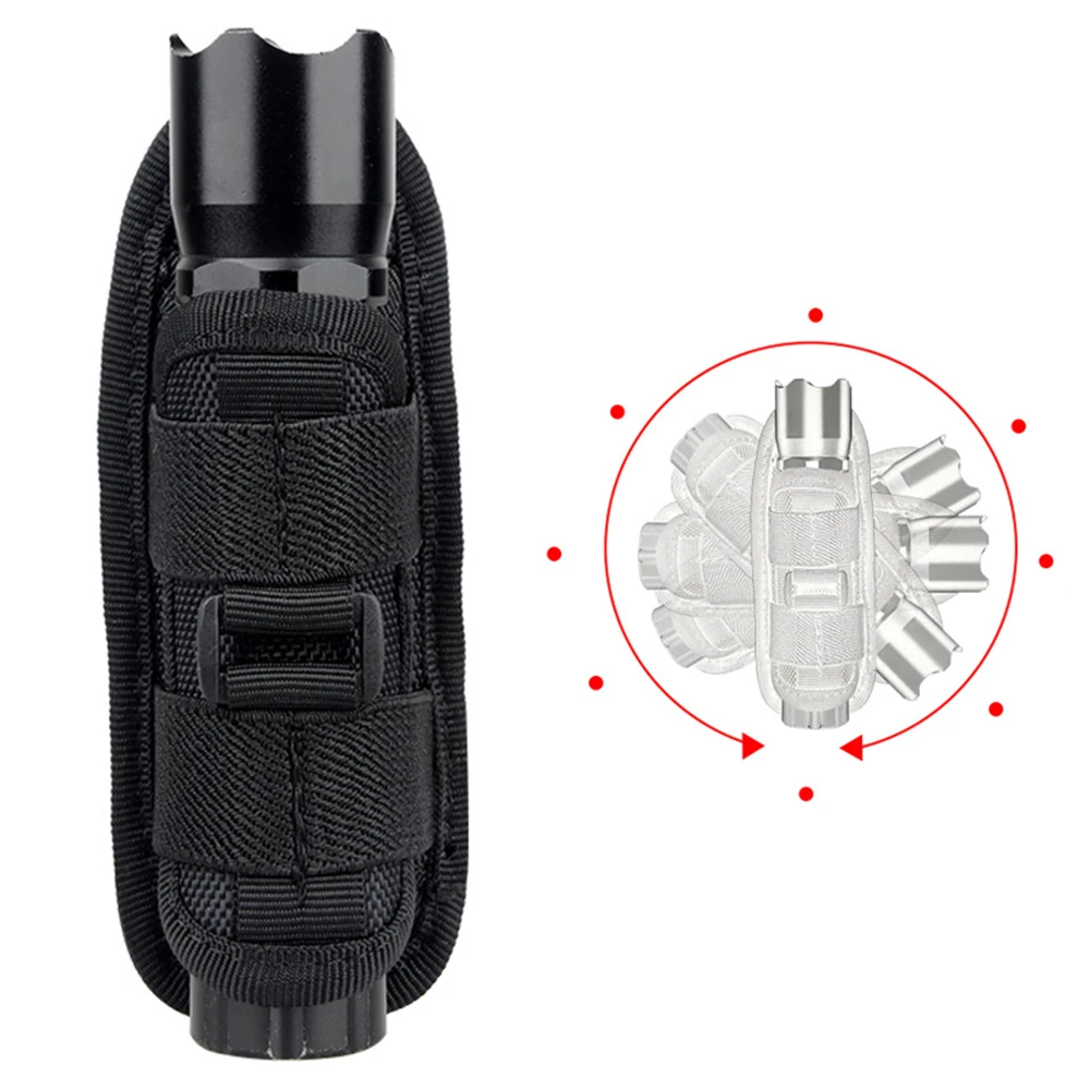 Funda giratoria 360° para linterna táctica de cinturón
