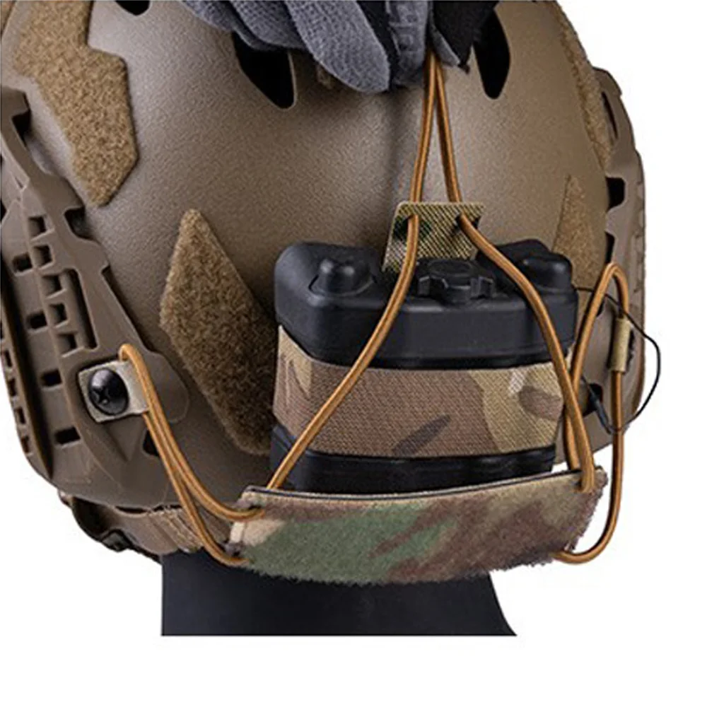 Bolsa táctica almacenamiento baterías NVG casco FAST – soporte fijo
