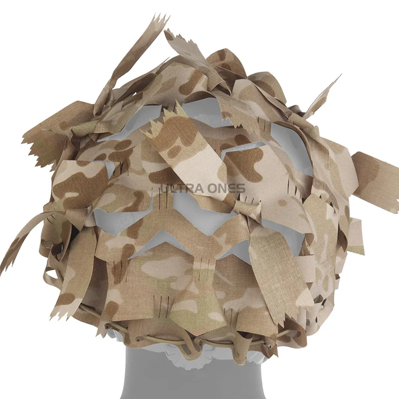 Funda de malla para casco FAST camuflaje geométrico para airsoft - imagen 4
