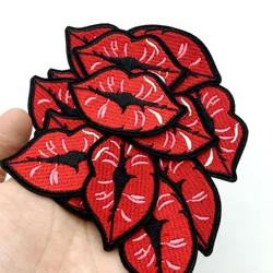 Parche bordado labios rojos para planchar – Ropa táctica y outdoor