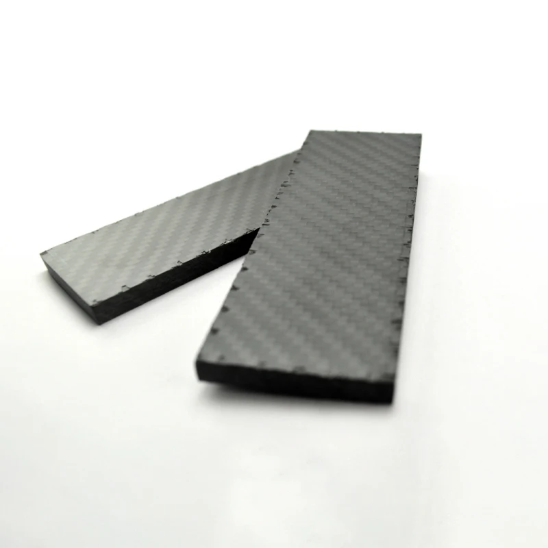 Placa completa fibra de carbono 3K para mango cuchillo - imagen 3