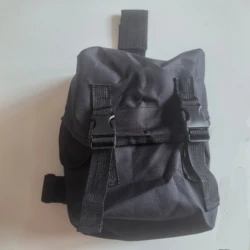 Bolsa de pierna táctica MOLLE con stockage Airsoft Negro