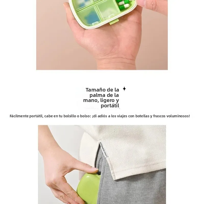 Pastillero estanco a prueba de polvo y humedad portátil - imagen 4