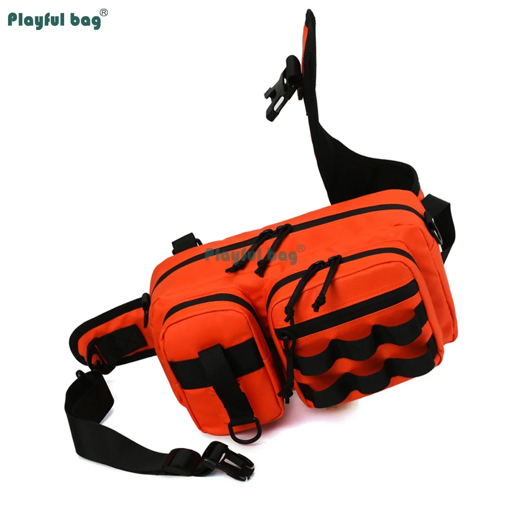 Bolsa aparejos pesca impermeable riñonera bandolera gran capacidad - imagen 3