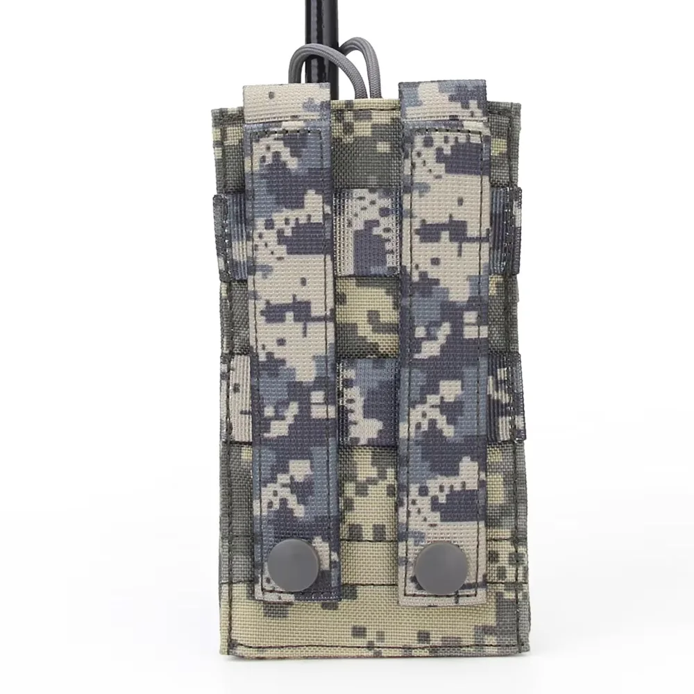 Bolsa táctica MOLLE para radio walkie-talkie y móvil de nylon para caza - imagen 5
