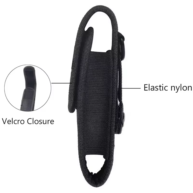 Funda táctica para linterna MOLLE – Portaequipos cinturón caza y montaña - imagen 4