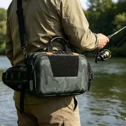 Bolsa táctica para pesca riñonera multifunción de gran capacidad