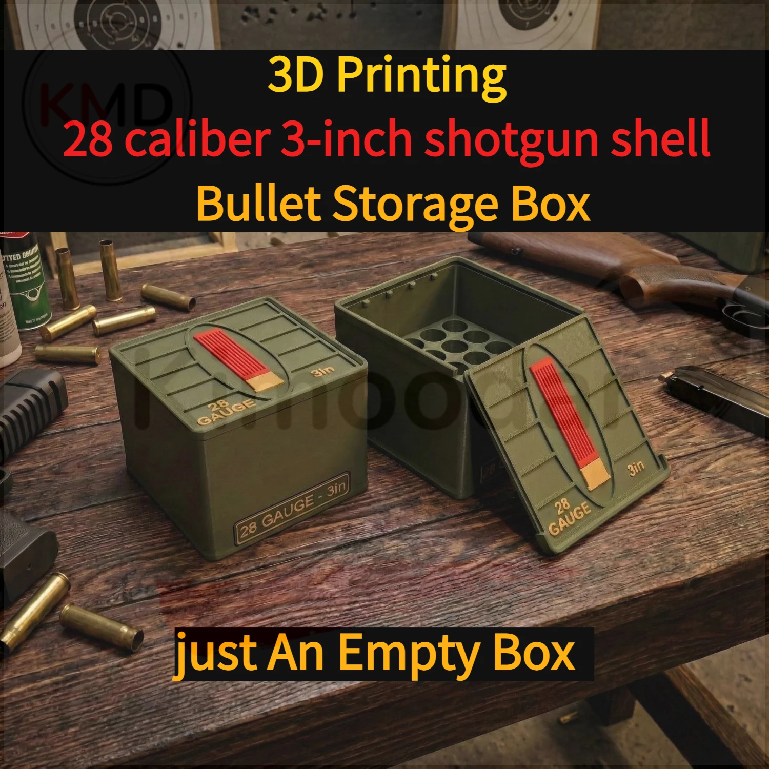 Caja cartucho escopeta 28 impres 3D – Coleccionismo táctico - imagen 5