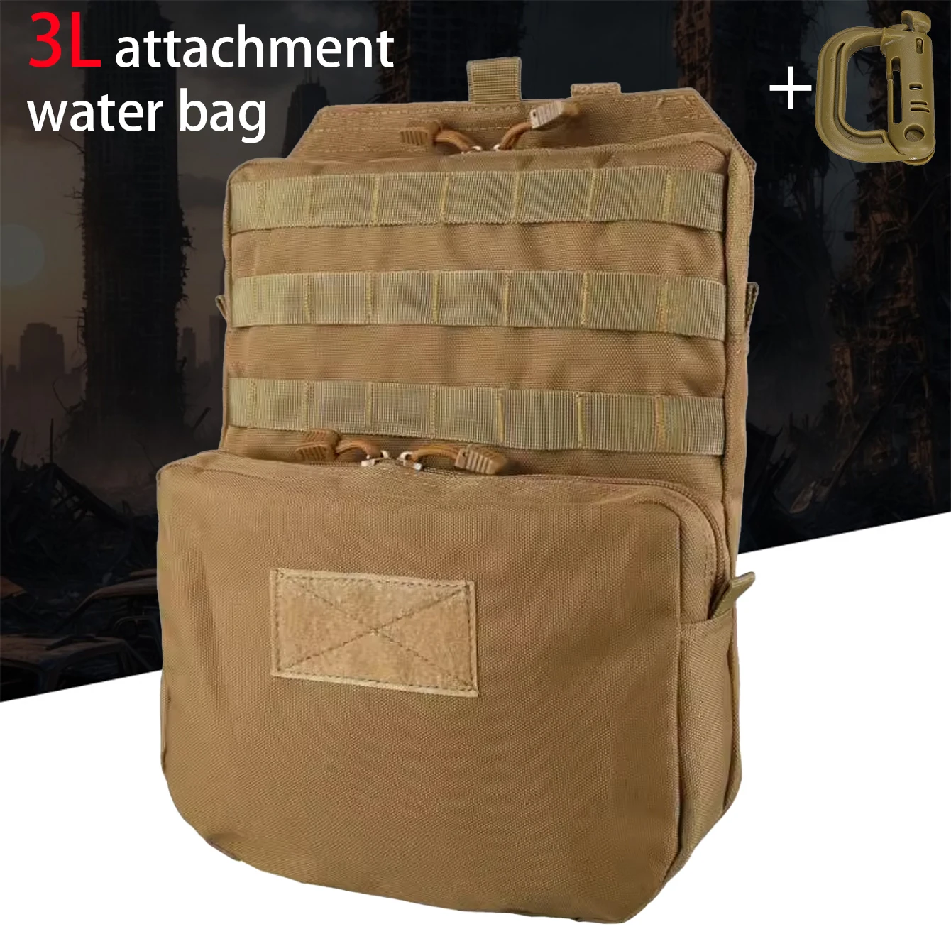 Bolsa de hidratación MOLLE con compartimentos y gran capacidad - imagen 4