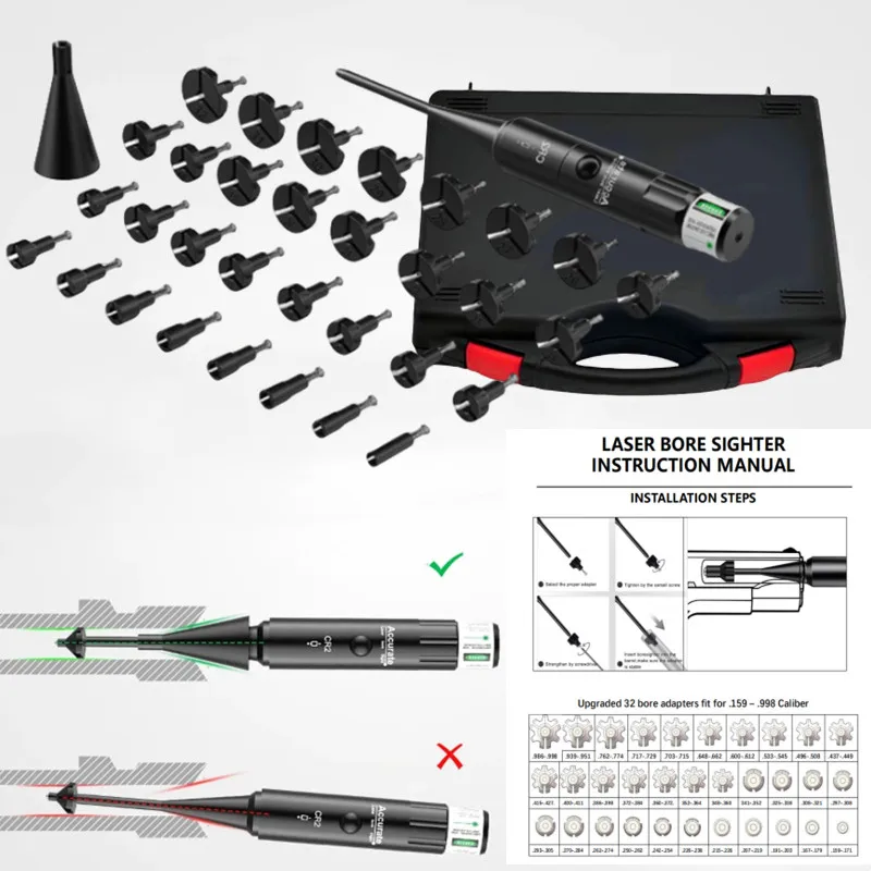 Colimador láser táctico mejorado con adaptadores multicalibre - imagen 4