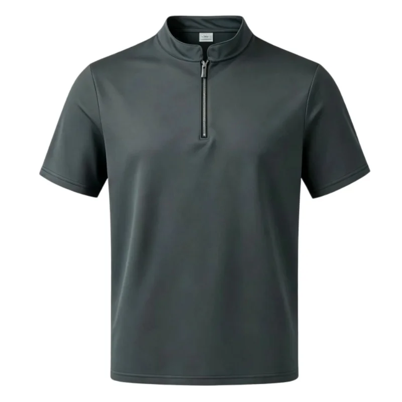 Camiseta técnica de secado rápido transpirable con media cremallera - imagen 4