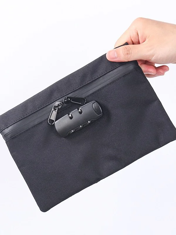 Bolsa de seguridad impermeable antirrobo con candado por contraseña