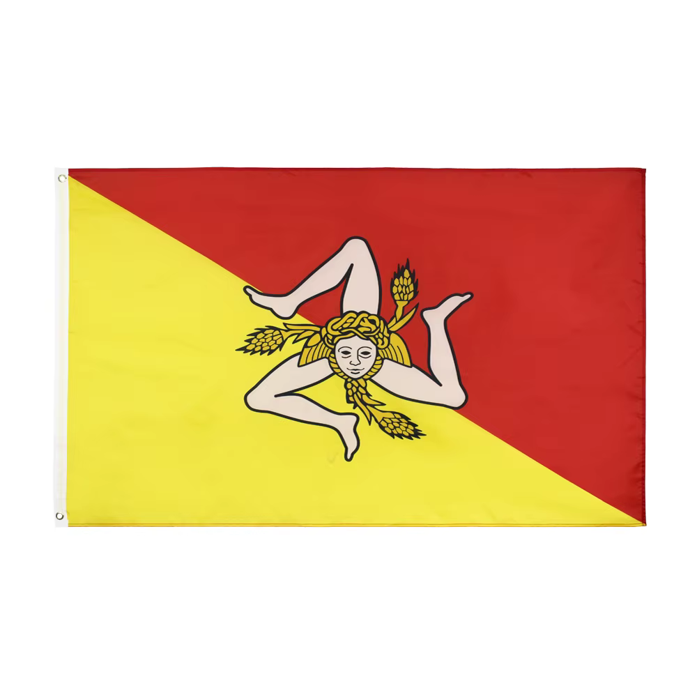 Bandera de Sicilia 90x150cm vista frontal