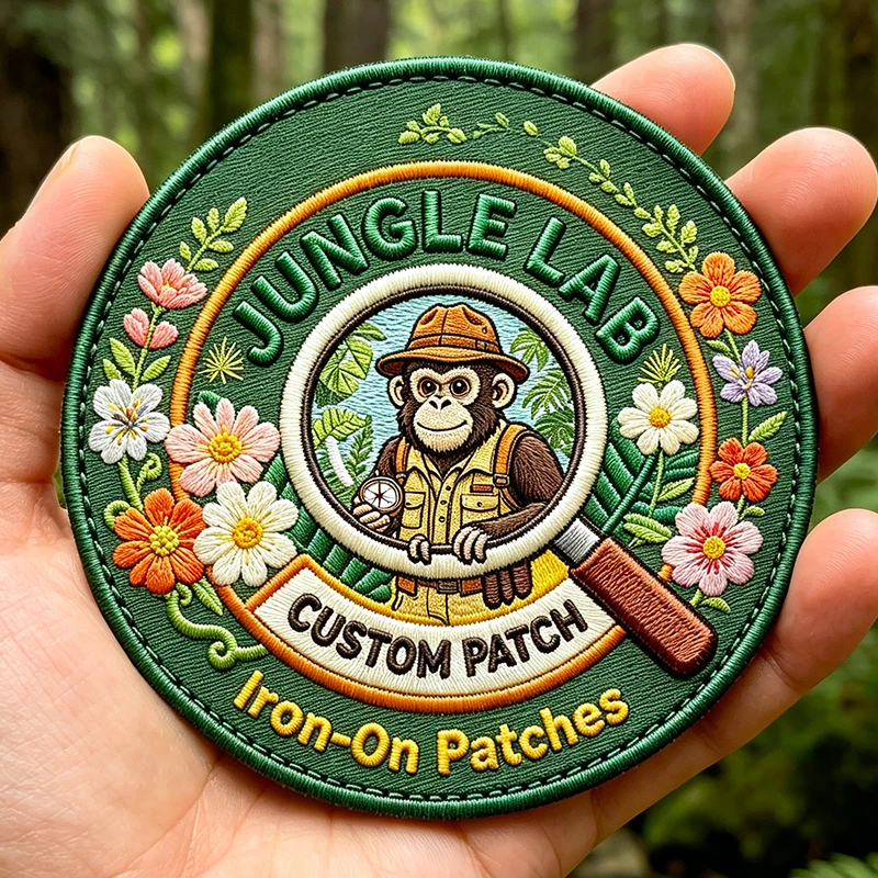 Parche bordado Prajna personalizado termoadhesivo o velcro para costura - imagen 5