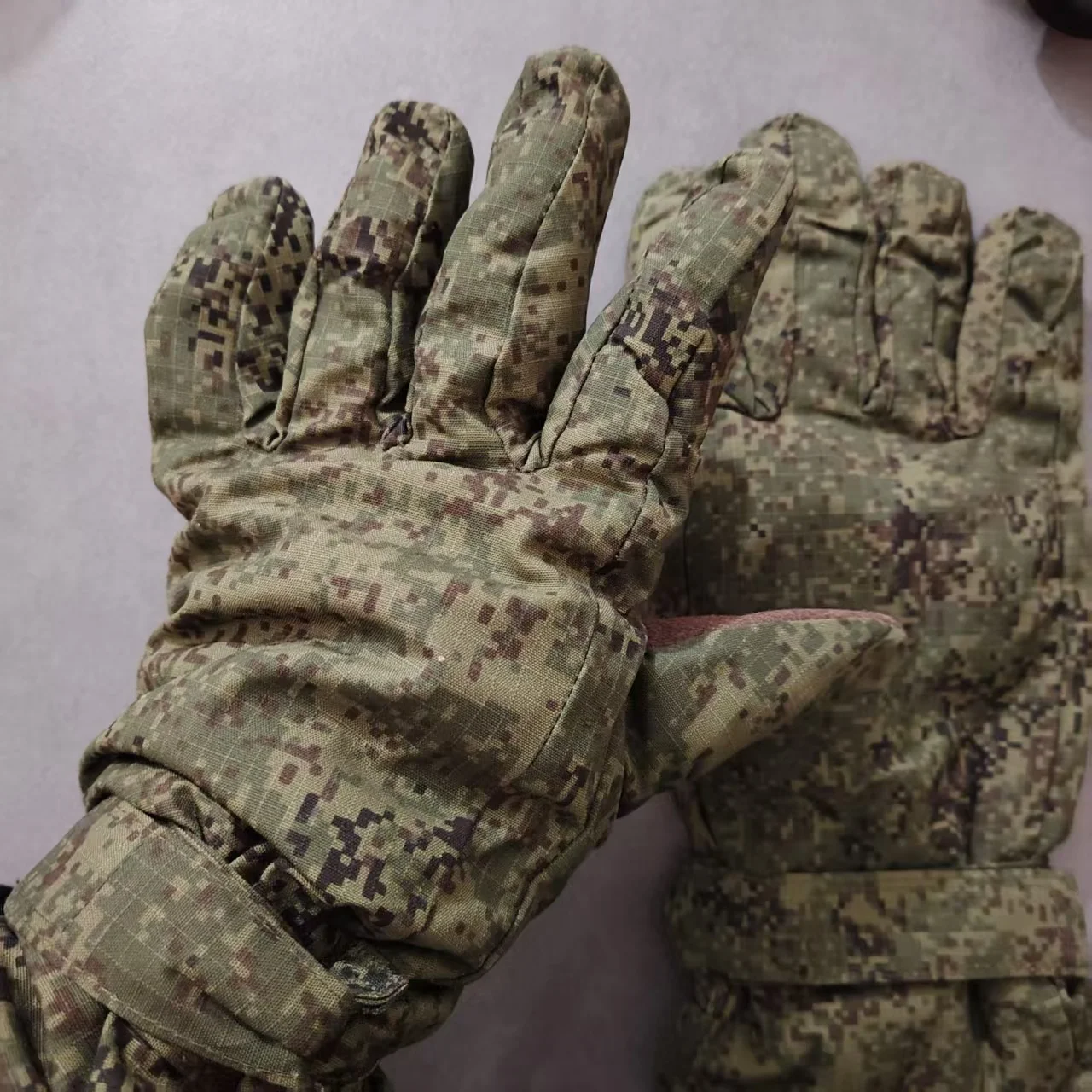 Guantes tácticos camuflaje EMR térmicos de invierno, antiviento - imagen 5