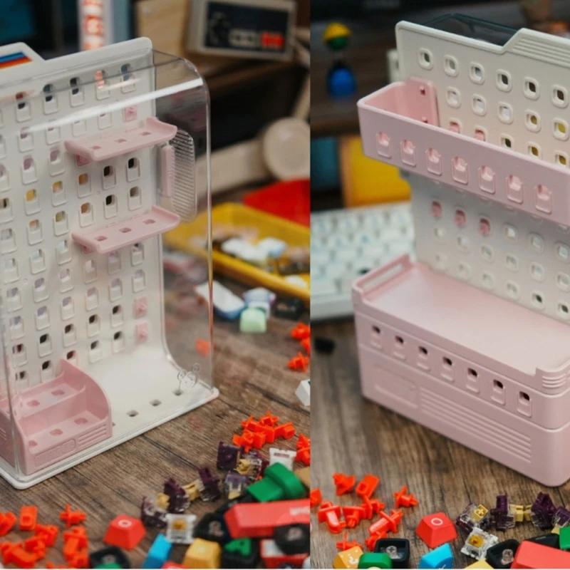 Organizador de keycaps en pegboard adaptable para teclados - imagen 3