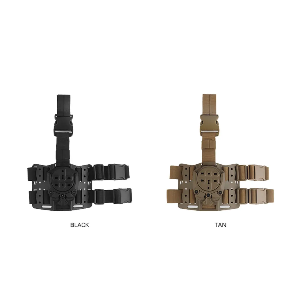 Adaptador base 360 giro libre rápido para cinturón y pierna táctica