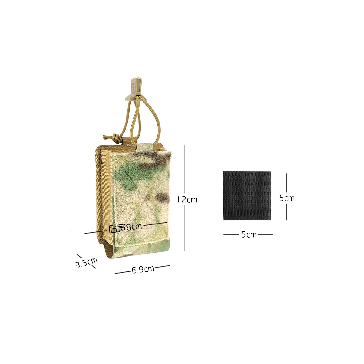 Bolsa táctica MOLLE para radio APX PEW, compatible airsoft PH112 - imagen 5