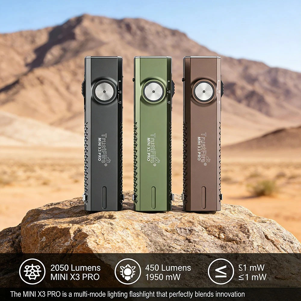 TrustFire MiniX3-PRO Linterna Táctica EDC con UV, Roja y Puntero - imagen 5