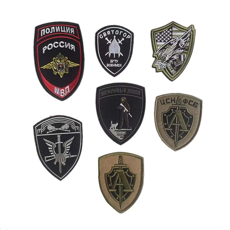 Parche táctico bordado emblema de guardia soldado Alfa