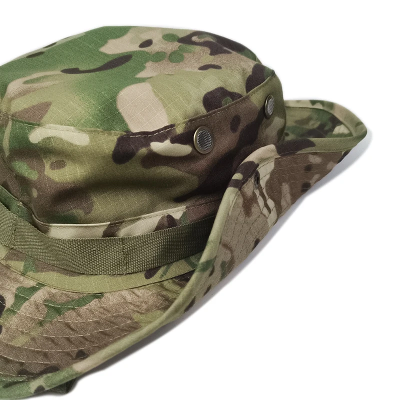 Sombrero boonie camuflaje ala ancha plegable para caza y pesca - imagen 2