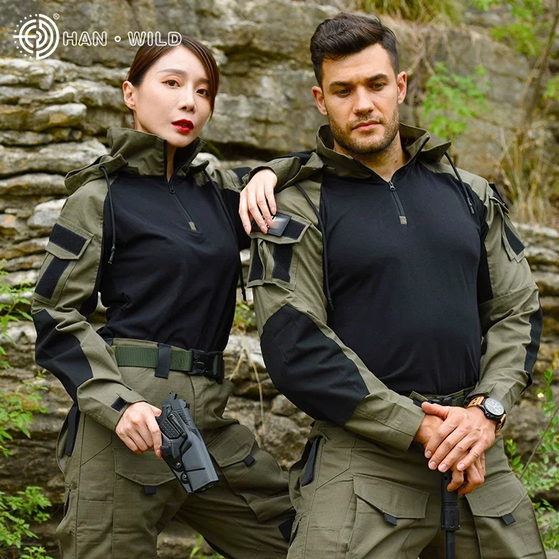 Conjunto camuflado listo para exterior