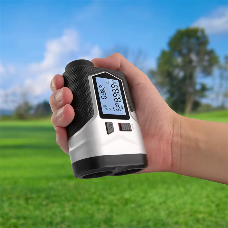 Telémetro láser golf 1200m recargable con indicador de pendiente