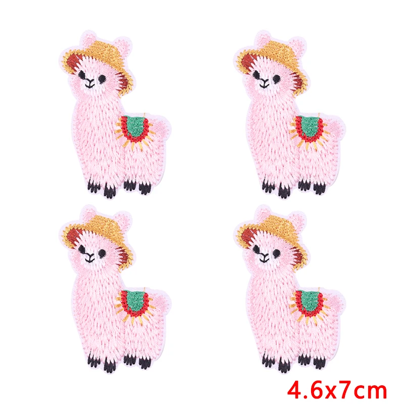 Parche termoadhesivo bordado animales alpaca gato conejo oso artesanía