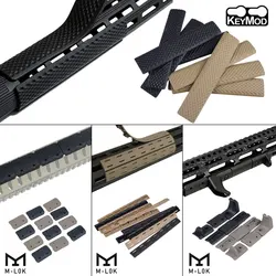 Cubiertas antideslizantes M-LOK de nylon para riel Picatinny